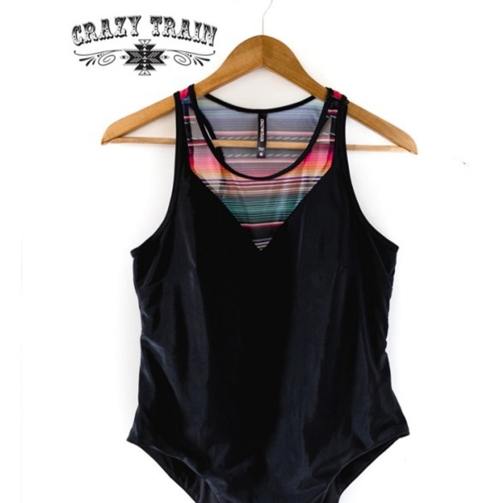 Crazy Train One Piece Swim Suit 🤪